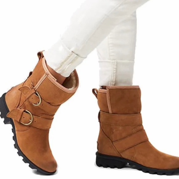 Sorel Women’s Phoenix Moto Cozy Waterproof Leather Winter Boot | US 6.5 - Picture 10 of 10